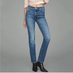 Anthro MOTHER The Dazzler Mid-Rise Straight Jeans. Size 27. MSRP $238 🔥🔥🔥